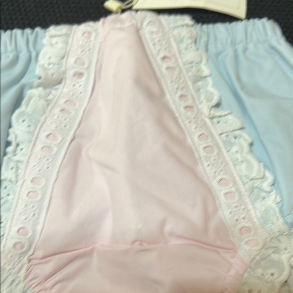 Pink and Blue Ruffled Baby Bloomers - Picture 4 of 4